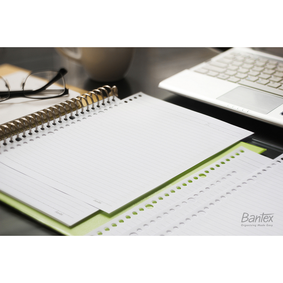 Loose Leaf Paper untuk Multi Ring Binder B5 / HVS 80 gsm / 50 lembar / 26 lubang / 31 baris - samping